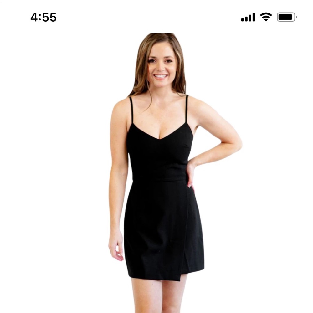 French Connection Whisper Envelope Skirt Dress